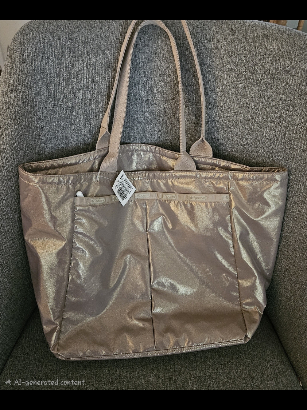Lesportsac Everygirl Tote - Metallic Silver